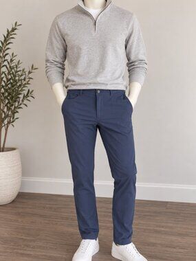 Lululemon ABC Classic Slim Pants Men’s 36 Blue Golf Travel Work Tech Pants